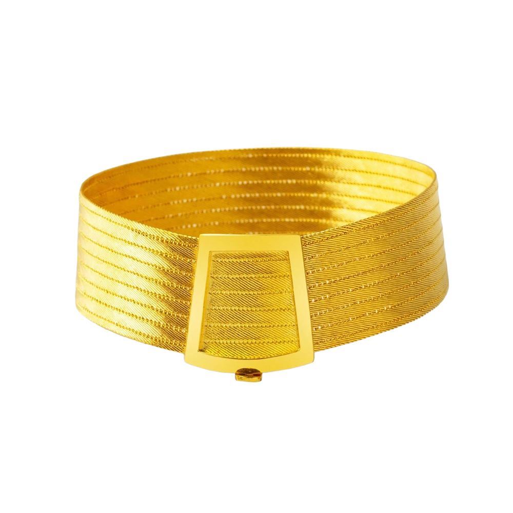 22 Ayar 9 Sıralı Taşsız  Trabzon Hasır Bilezik Altın Bileklik