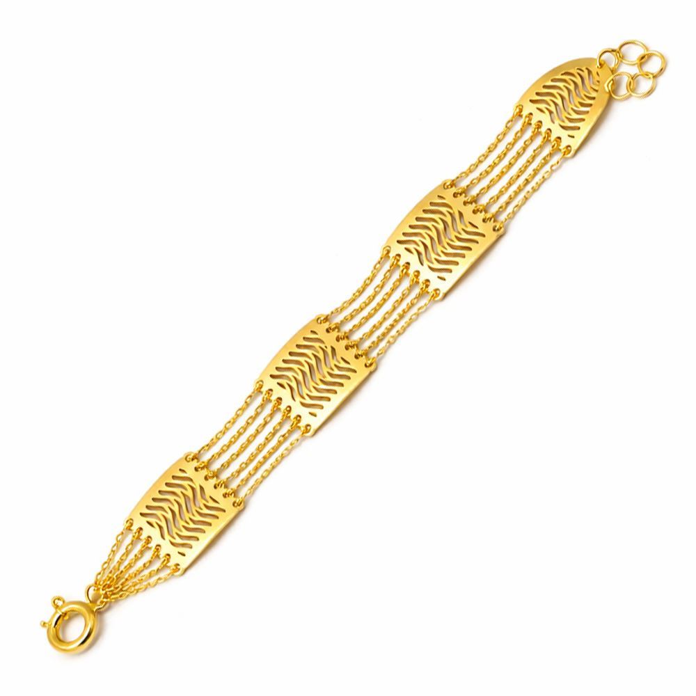 22 Ayar Urfa Akıtması  Altın Bileklik Altın Bileklik