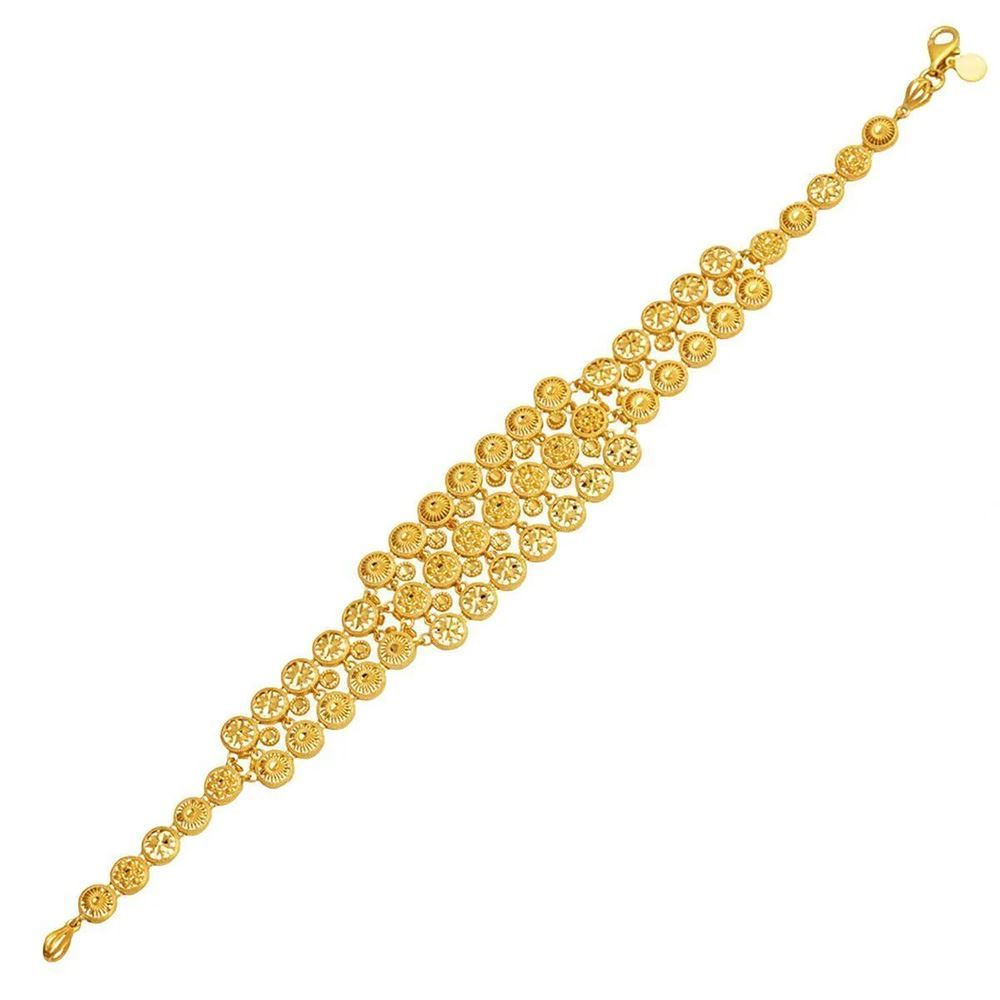 22 Ayar Hint İşi Tül Altın Bileklik Altın Bileklik