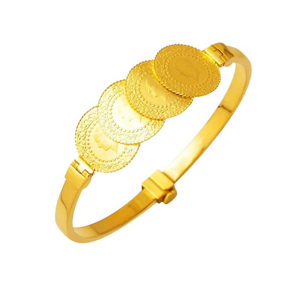 22 Ayar 4 Çeyrek Altınlı  Kelepçe Altın Bileklik Altın Bileklik