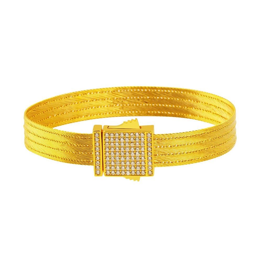 22 Ayar Taşlı Tokalı 5 Sıra Trabzon Hasır Altın Bileklik Altın Bileklik