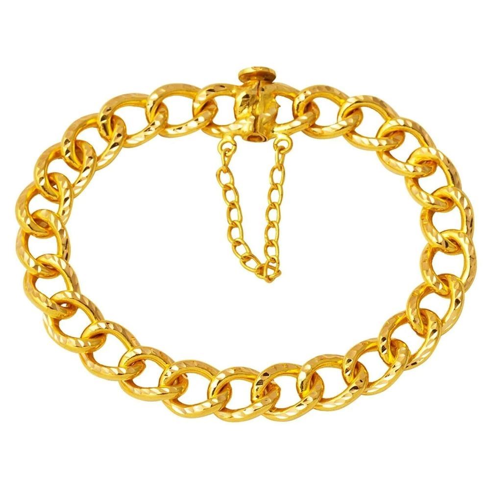 22 Ayar Sürme Kilitli Uzayyolu Altın Bileklik Altın Bileklik